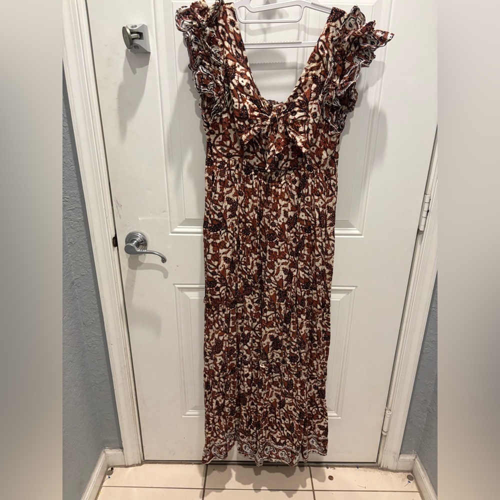 Love The Label by Anthropologie Mirabelle Ruffle Floral Maxi Dress - Picture 7 of 7